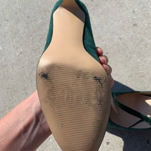 Green Nine West heels